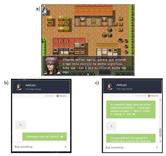 Interfaces RPG del prototipo. 