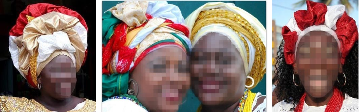  Varia&ccedil;&otilde;es contempor&acirc;neas na forma de usar o torso (ou turbante).