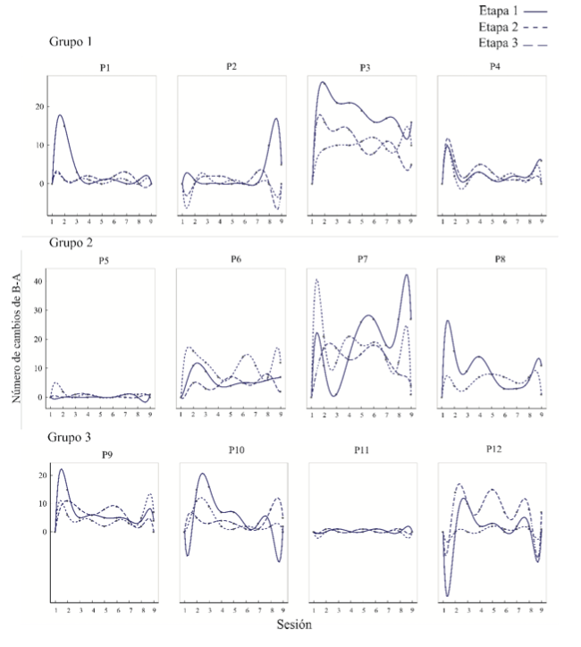 Muestra el perfil interactivo de cada participante
